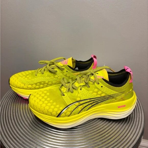ForeverRun NITRO™ running shoes women's size US 7 neon yellow - Picture 7 of 11